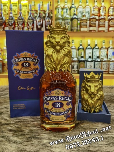 Rượu Chivas 18YO Gold Lion (Sư Tử)