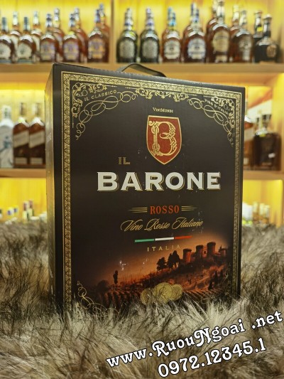 Rượu vang Hộp IL Barone Rosso Ý 3L
